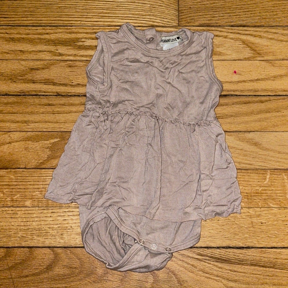 Spearmint Love latte onsie dress